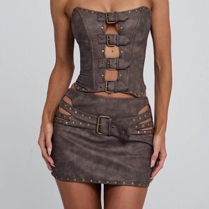 Outcast Rodeo Skirt Chocolate
